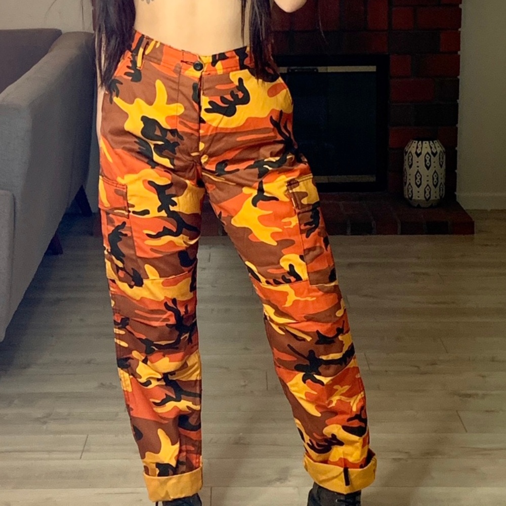 Orange Camo Pants